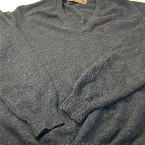 Lyle & Scott  cashmere  pullover color black  V-Neck Sweater - Picture 4 of 16